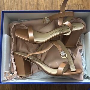 Stuart Weitzman nearly bare sandal